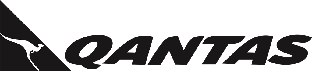 Qantas logotype, transparent .png, medium, large