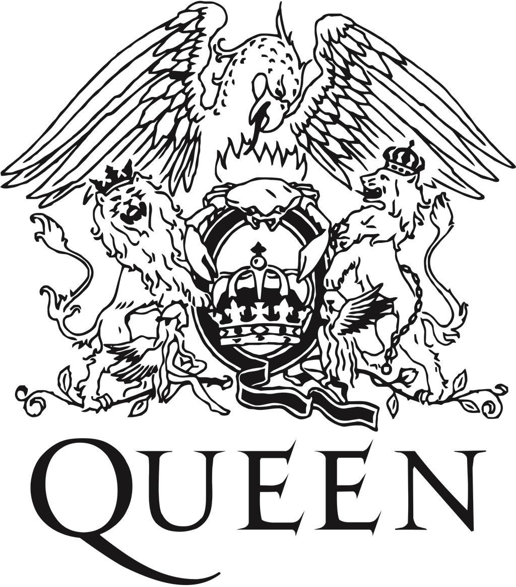 Queen logotype, transparent .png, medium, large