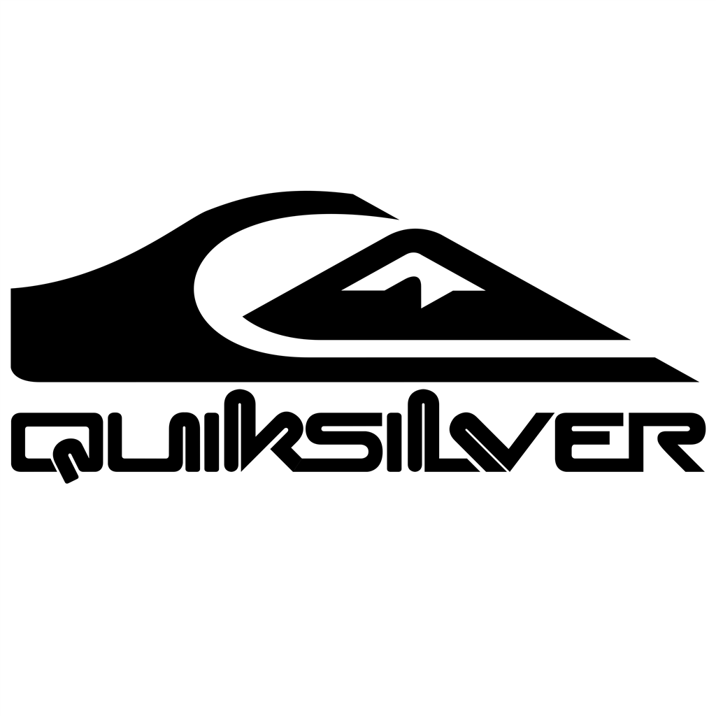 Quiksilver logotype, transparent .png, medium, large