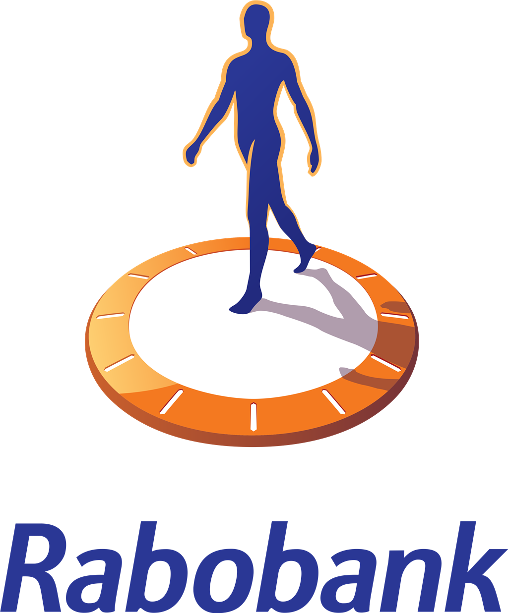 Rabobank logotype, transparent .png, medium, large