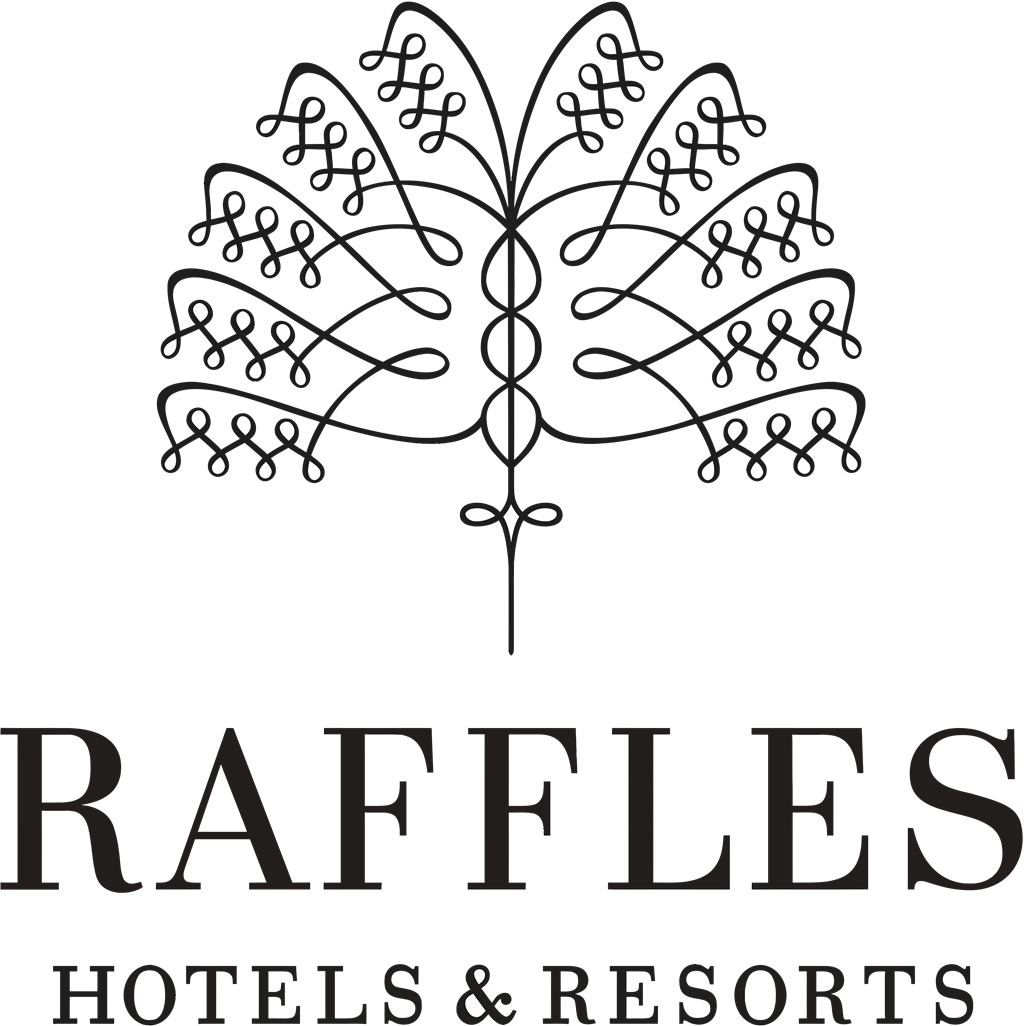 Raffles Hotels and Resorts logotype, transparent .png, medium, large