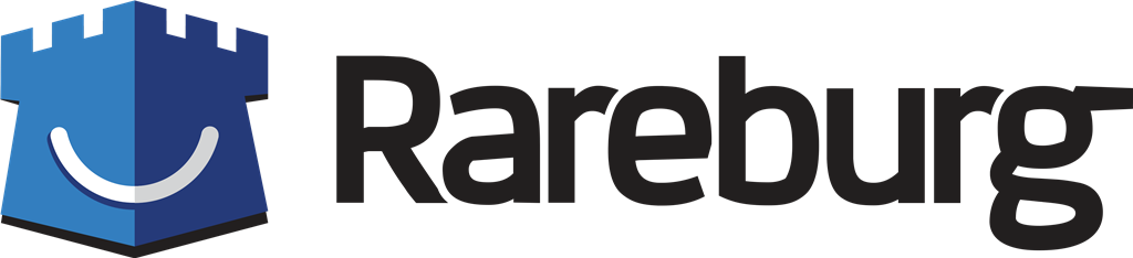 Rareburg logotype, transparent .png, medium, large