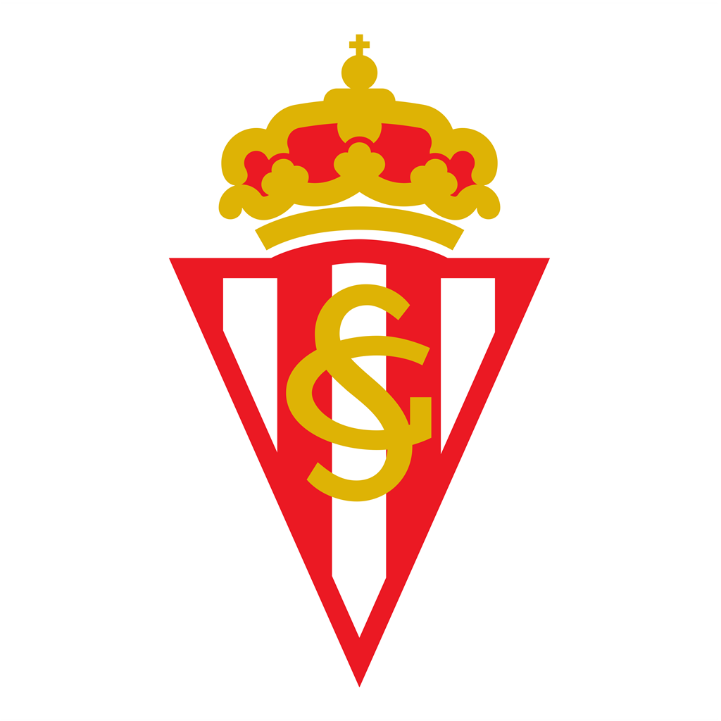 Real Sporting de Gijon logotype, transparent .png, medium, large