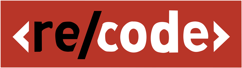 Recode logotype, transparent .png, medium, large
