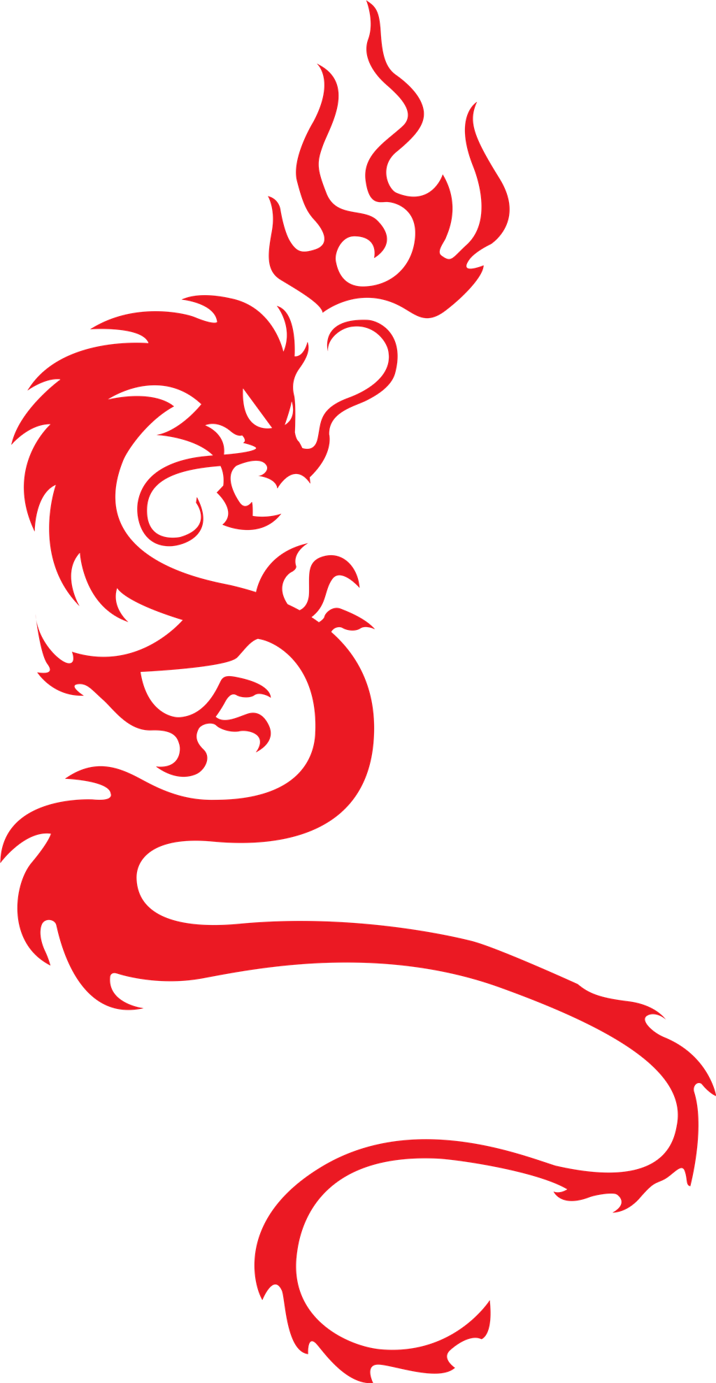 Red Dragon logotype, transparent .png, medium, large