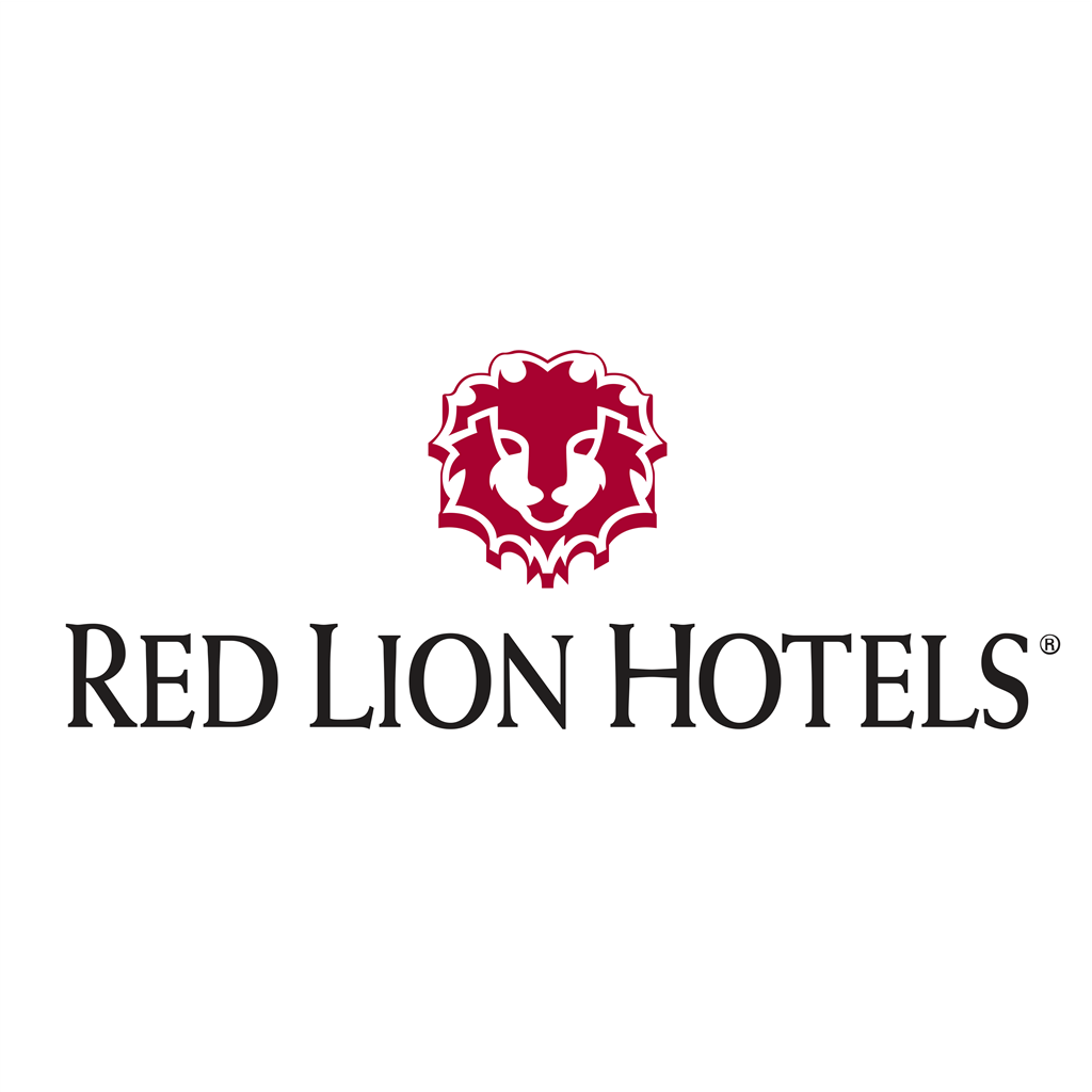 Red Lion Hotels logotype, transparent .png, medium, large