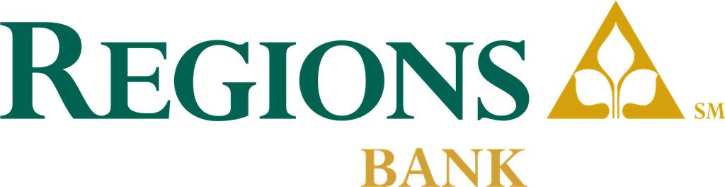 Regions Bank logotype, transparent .png, medium, large