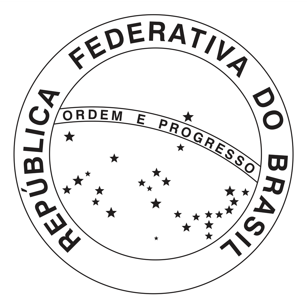 Republica Federativa do Brasil logotype, transparent .png, medium, large