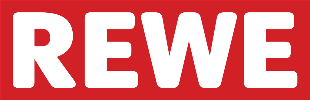 Rewe logotype, transparent .png, medium, large