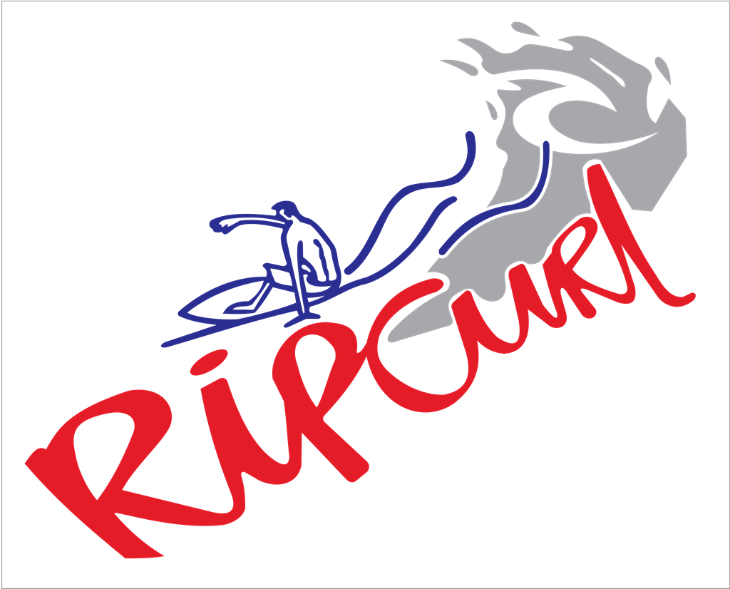 Rip Curl logotype, transparent .png, medium, large