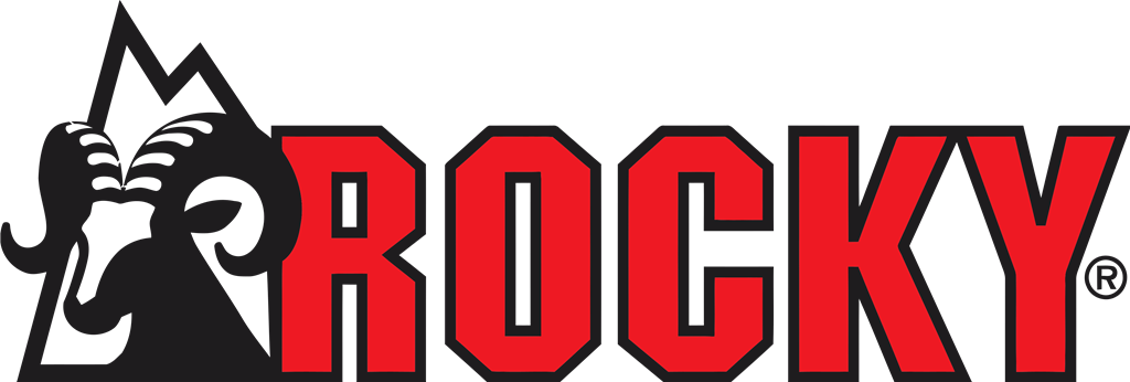Rocky Shoes and Boots logotype, transparent .png, medium, large