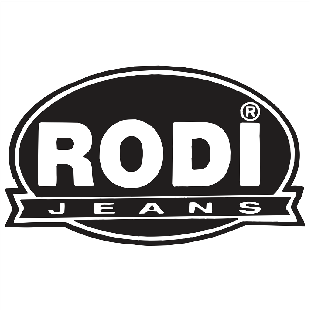 Rodi Jeans logotype, transparent .png, medium, large