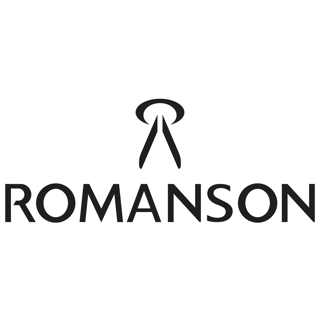 Romanson logotype, transparent .png, medium, large