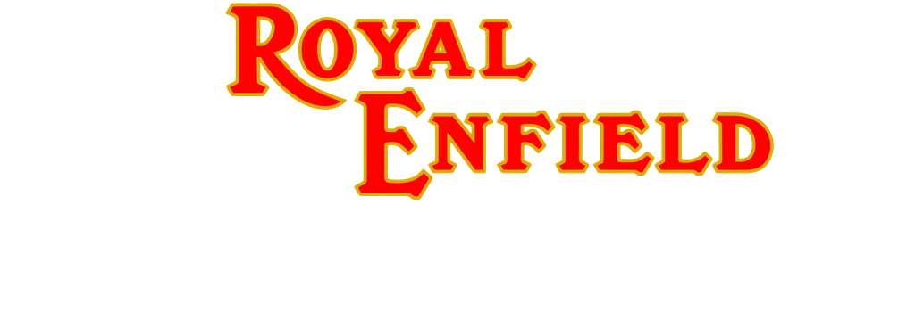 Royal Enfield logotype, transparent .png, medium, large