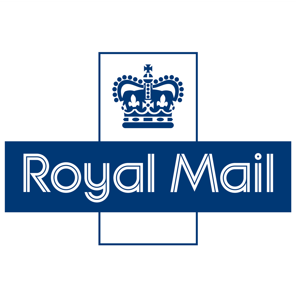 Royal Mail logotype, transparent .png, medium, large