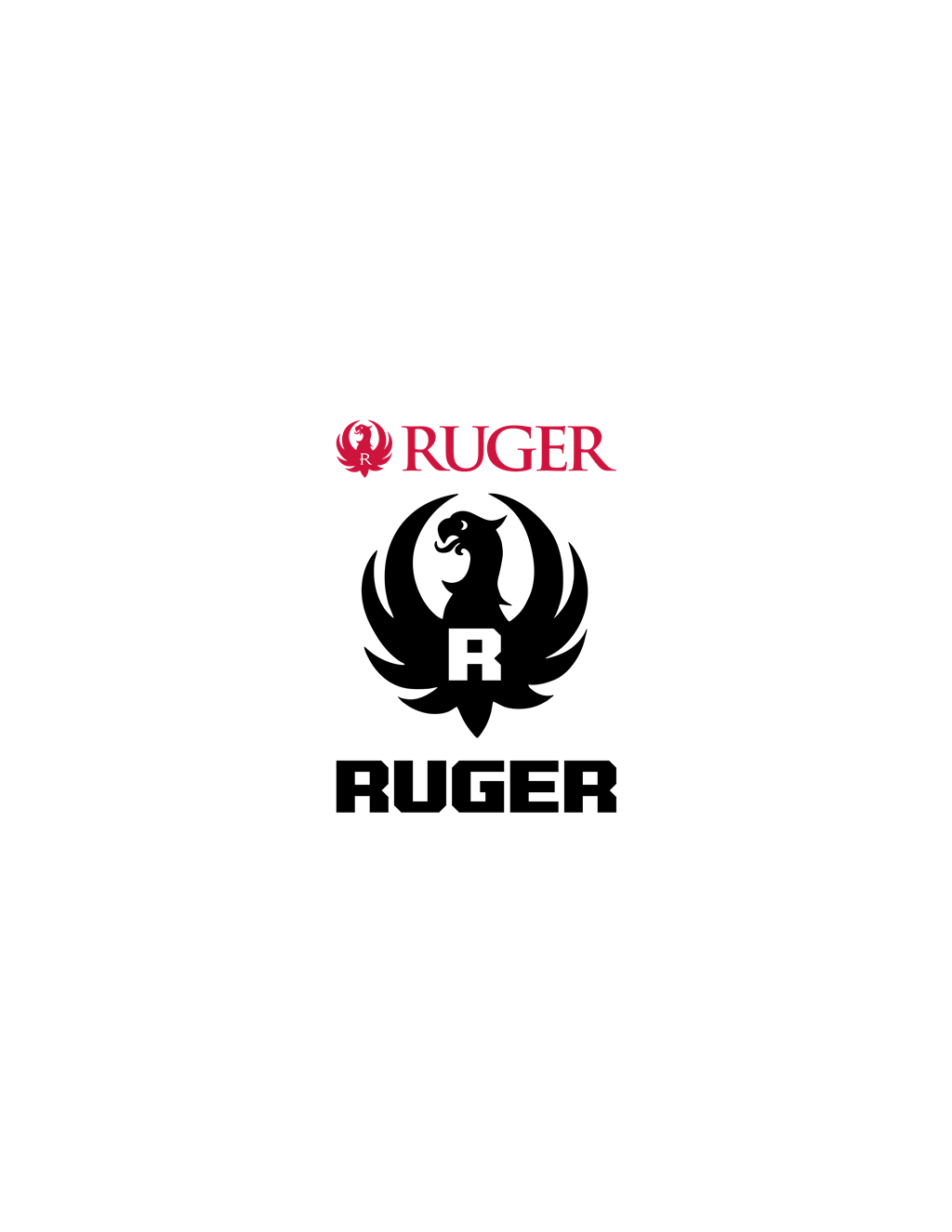 Ruger logotype, transparent .png, medium, large