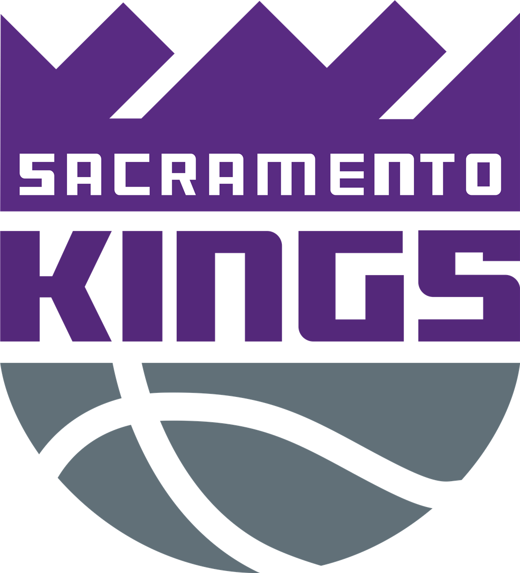 Sacramento Kings logotype, transparent .png, medium, large