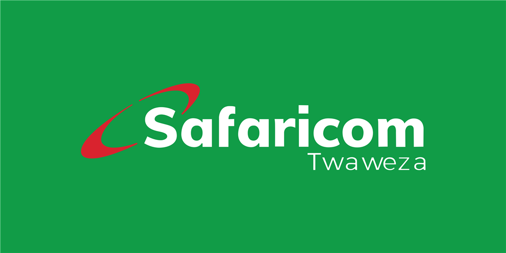 Safaricom logotype, transparent .png, medium, large