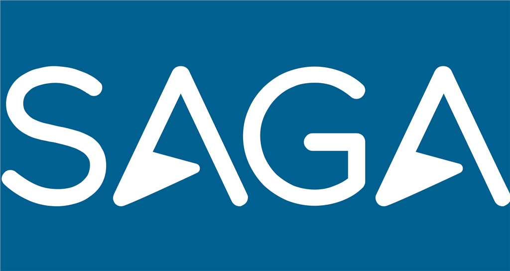 Saga Holidays logotype, transparent .png, medium, large