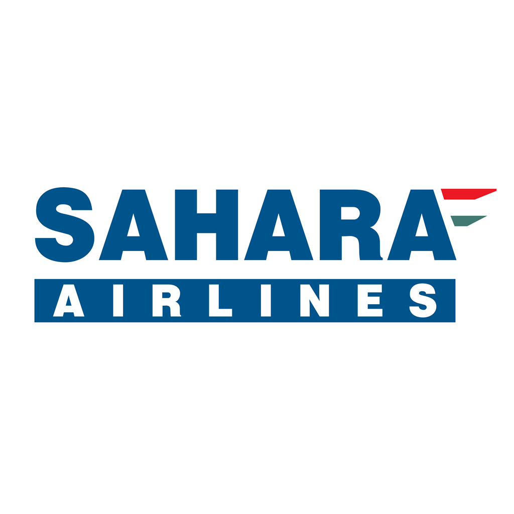 Sahara Airlines logotype, transparent .png, medium, large