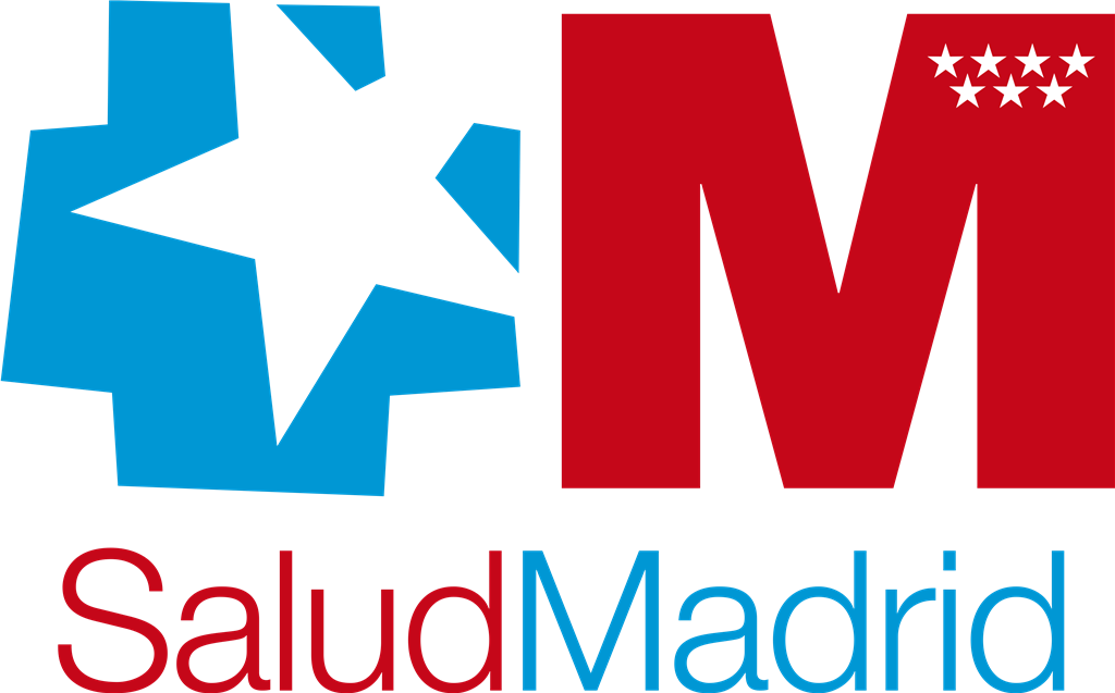 Salud Madrid logotype, transparent .png, medium, large