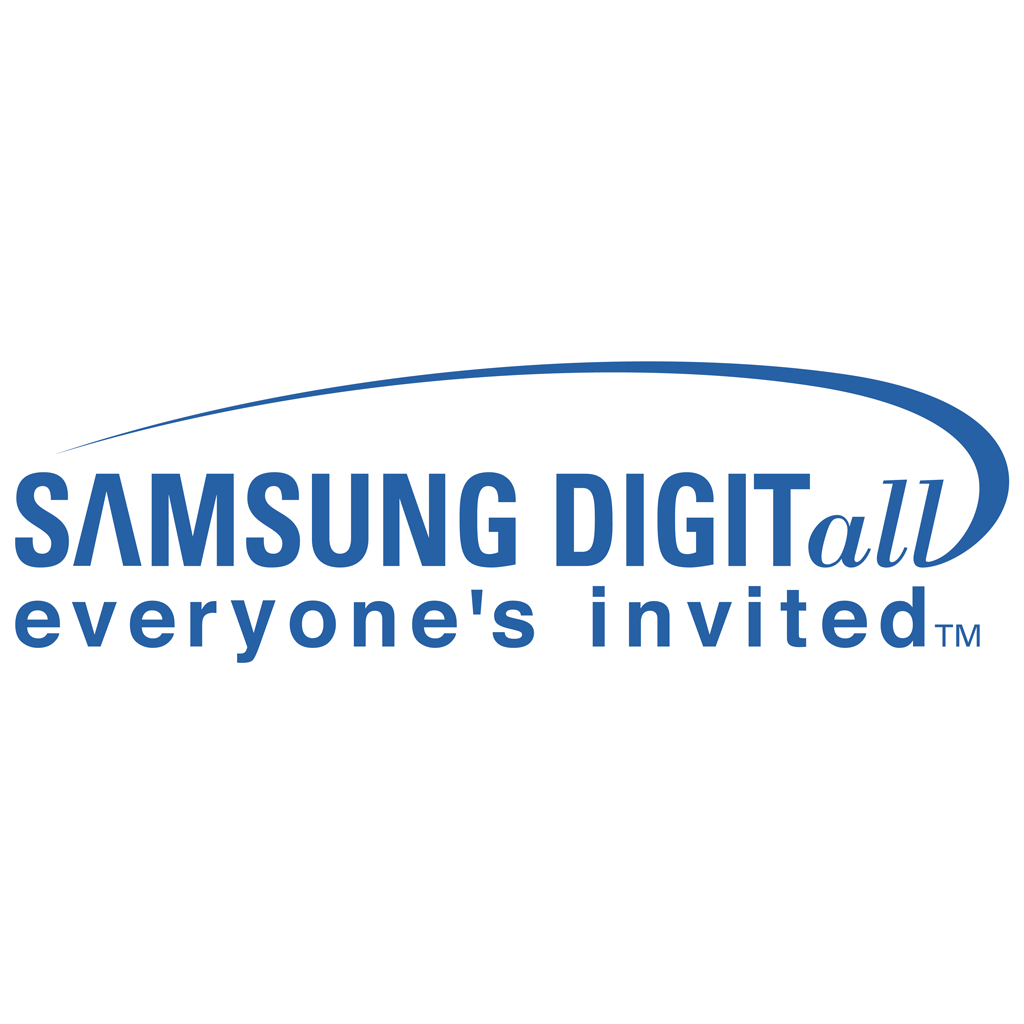 Samsung DigitAll logotype, transparent .png, medium, large
