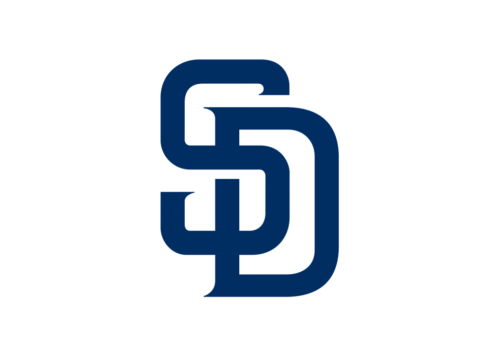 San Diego Padres logotype, transparent .png, medium, large