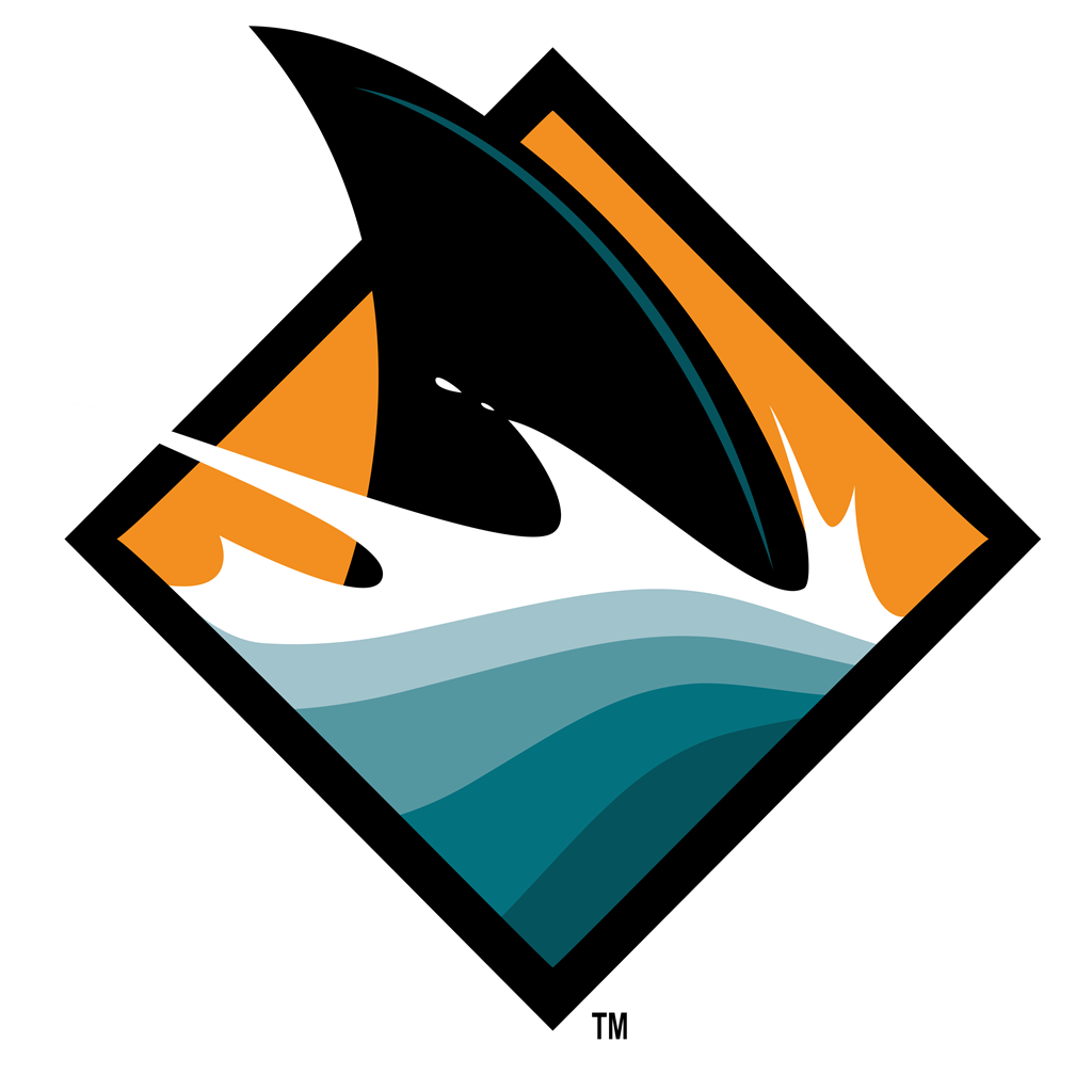 San Jose Sharks logotype, transparent .png, medium, large