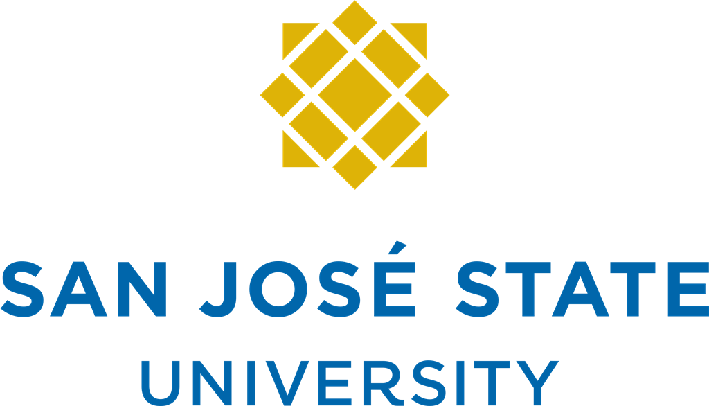 San Jose State University logotype, transparent .png, medium, large