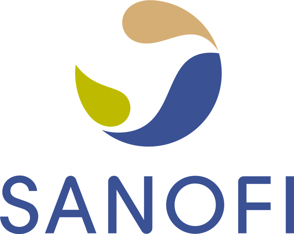 Sanofi logotype, transparent .png, medium, large