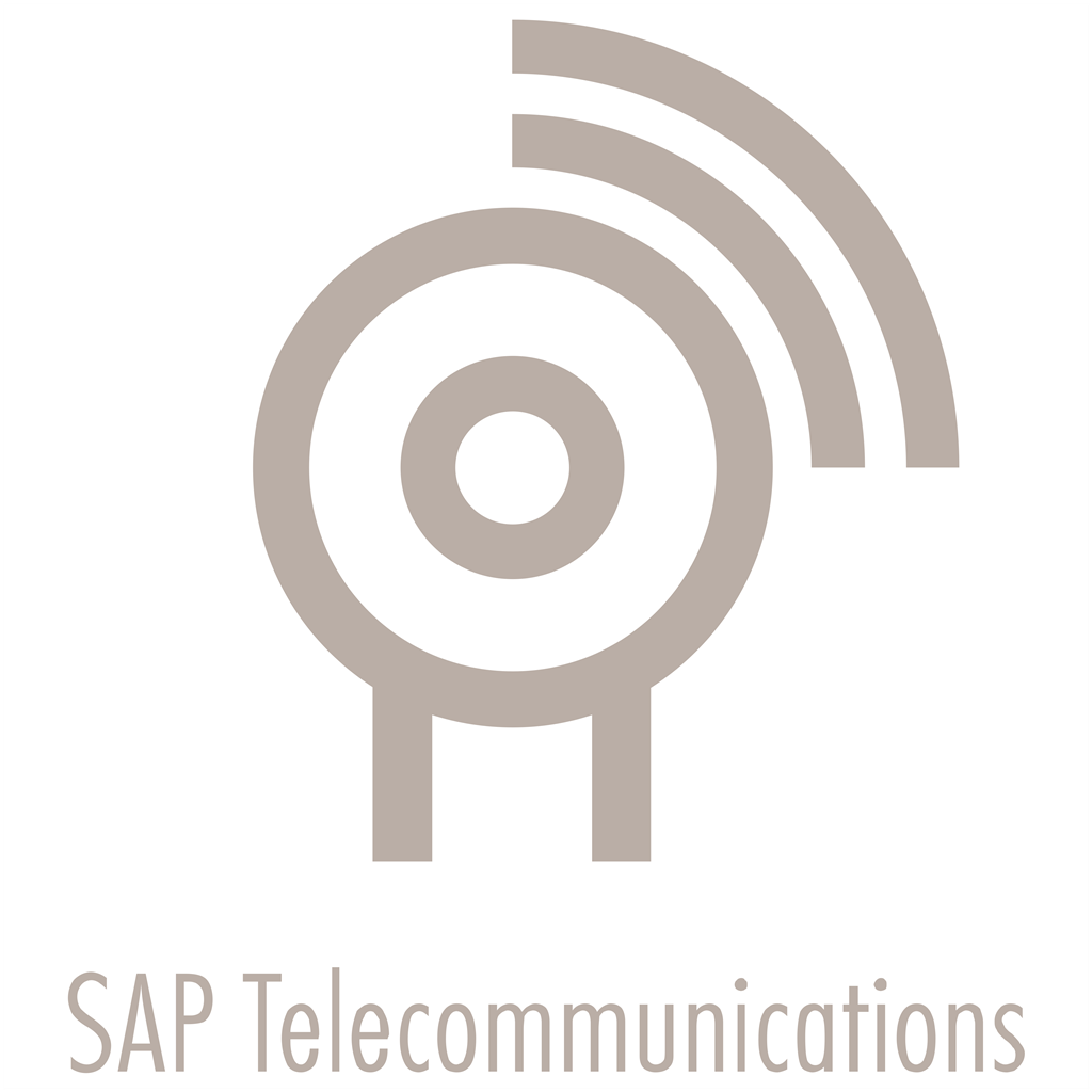 SAP Telecommunications logotype, transparent .png, medium, large