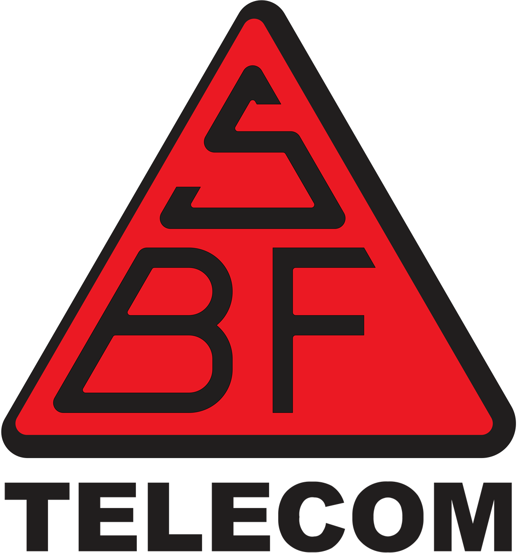 Sbf Telecom logotype, transparent .png, medium, large