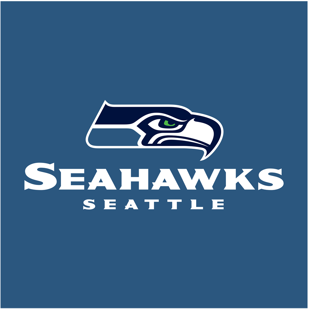 Seattle Seahawks logotype, transparent .png, medium, large