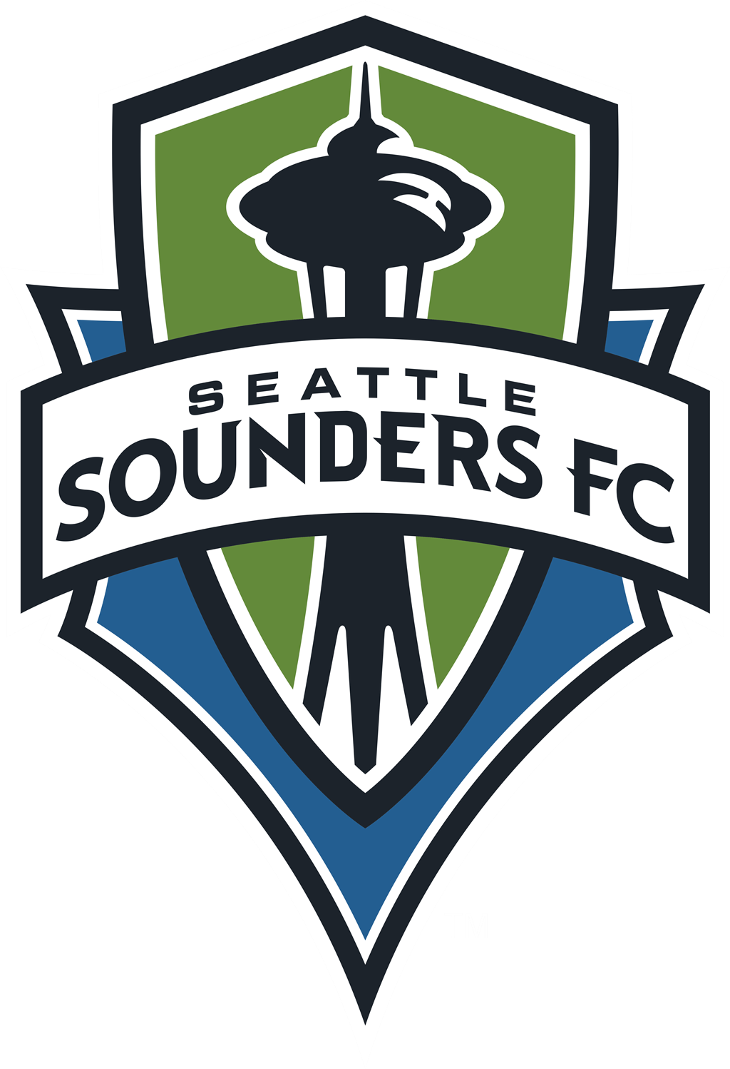 Seattle Sounders FC logotype, transparent .png, medium, large
