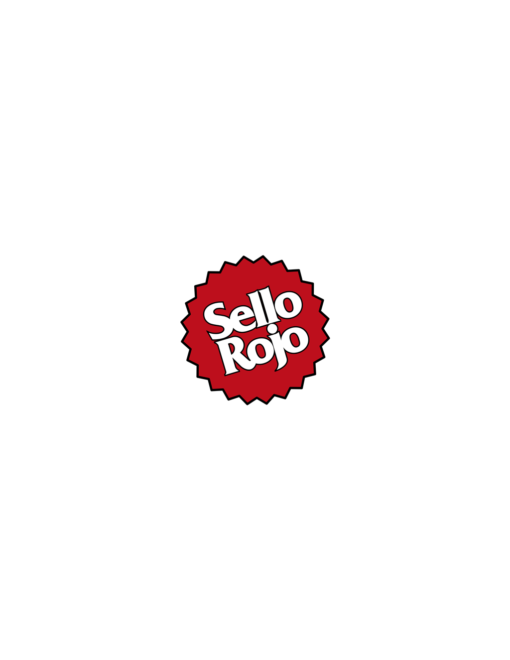 Sello Rojo logotype, transparent .png, medium, large