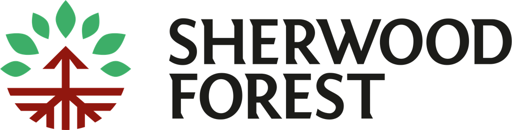 Sherwood Forest logotype, transparent .png, medium, large