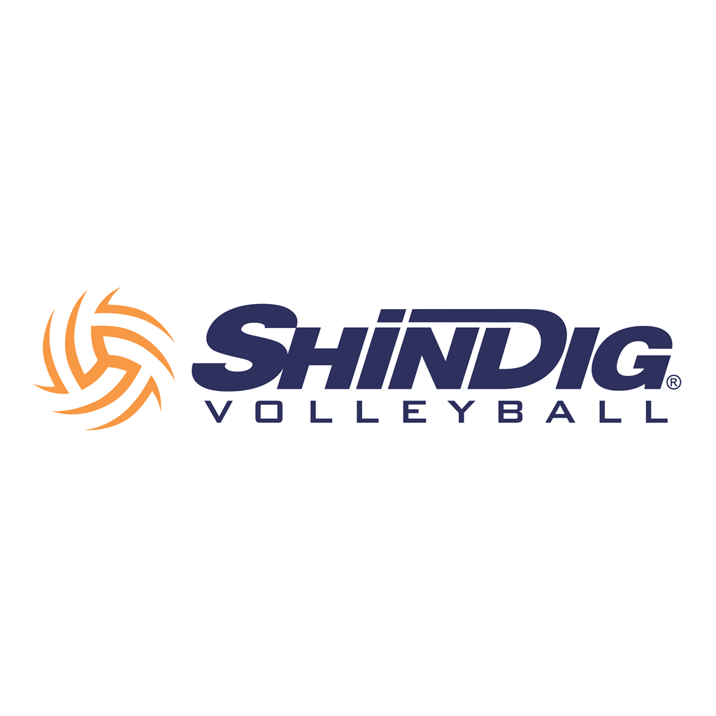 ShinDig Volleyball logotype, transparent .png, medium, large