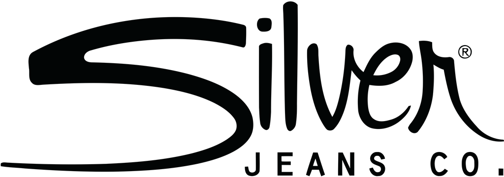 Silver Jeans logotype, transparent .png, medium, large