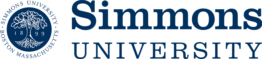 Simmons University logotype, transparent .png, medium, large