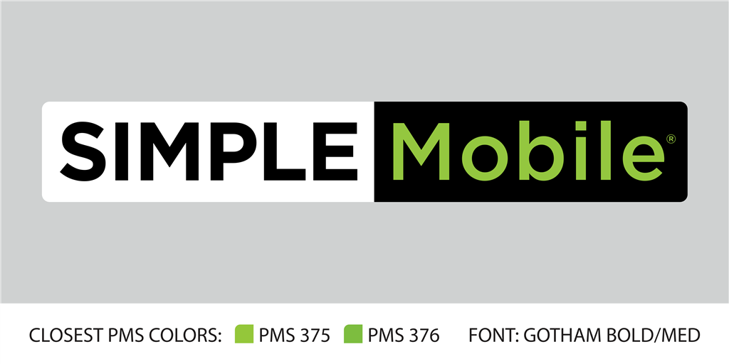 Simple Mobile logotype, transparent .png, medium, large