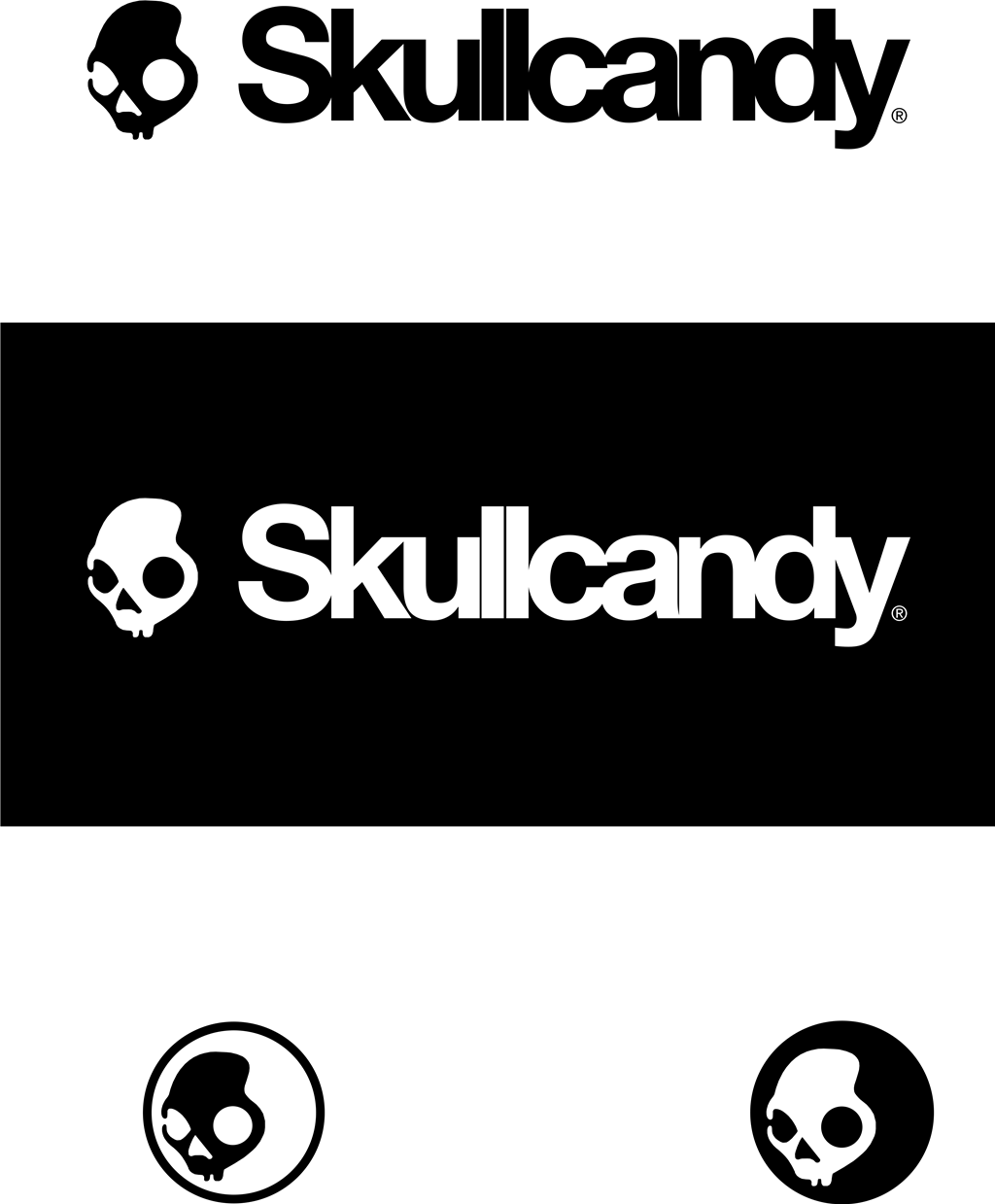 Skullcandy logotype, transparent .png, medium, large