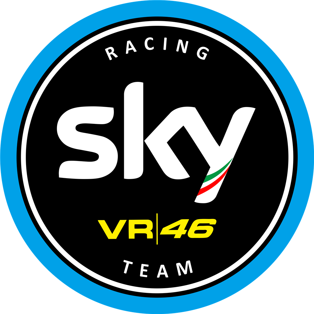 SKY RACING TEAM VR46 logotype, transparent .png, medium, large