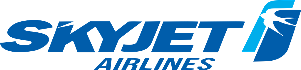 SkyJet Airlines logotype, transparent .png, medium, large