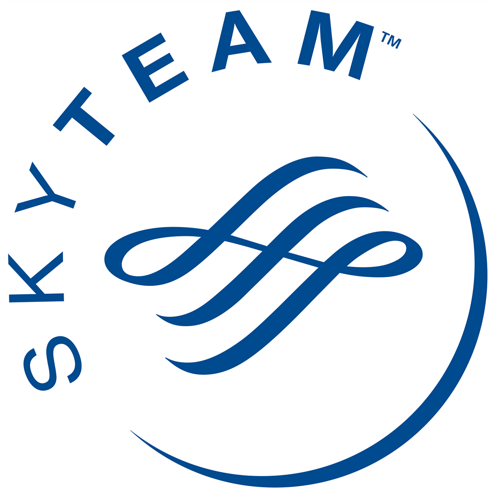 SkyTeam logotype, transparent .png, medium, large