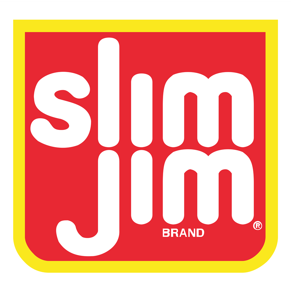 Slim Jim logotype, transparent .png, medium, large