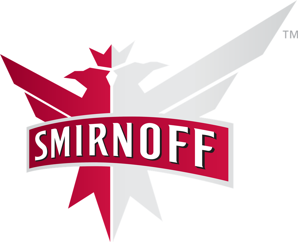 Smirnoff logotype, transparent .png, medium, large