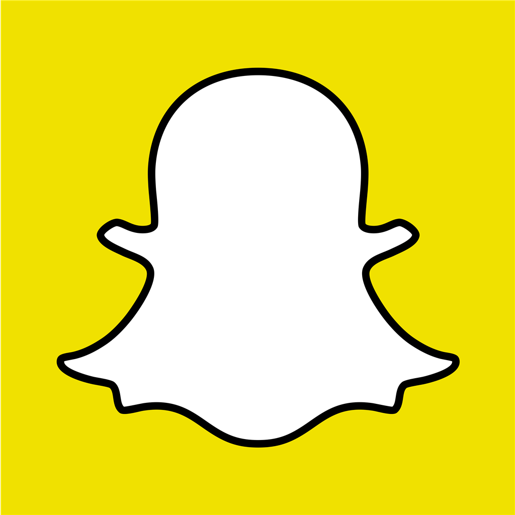 Snapchat logotype, transparent .png, medium, large