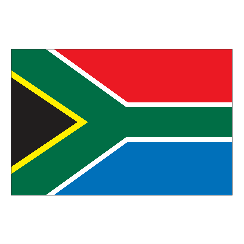 South Africa logotype, transparent .png, medium, large