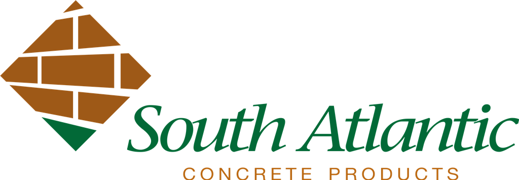 South Atlantic Concrete Products logotype, transparent .png, medium, large