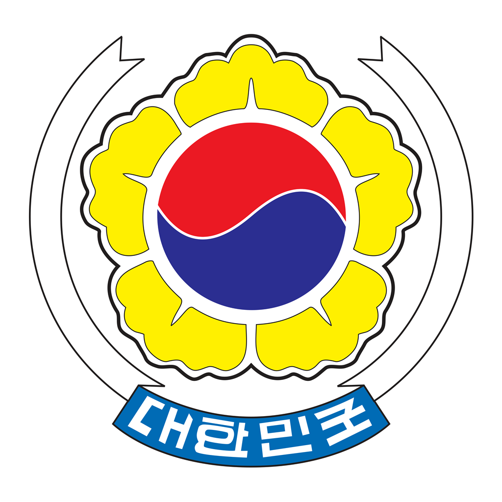 South Korea logotype, transparent .png, medium, large